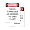 Signmission Diesel Flammable No Smoking No Danger Sign, Vinyl Decal, 7in W x 10in L, 2PK OS-2PACK-DS-D-710-V-2363 - alternate 1
